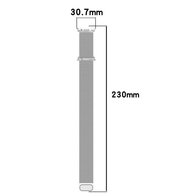 For Samsung Galaxy Watch8 / Watch8 Classic Milan Magnetic Stainless Steel Watch Band(Titanium Gray) - Watch Bands by buy2fix | Online Shopping UK | buy2fix