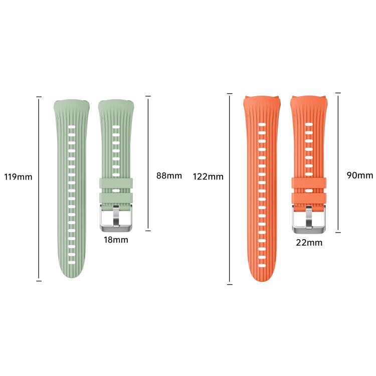 For Huawei Watch 5 42mm Vertical Silicone Watch Band(Teal) - Watch Bands by buy2fix | Online Shopping UK | buy2fix