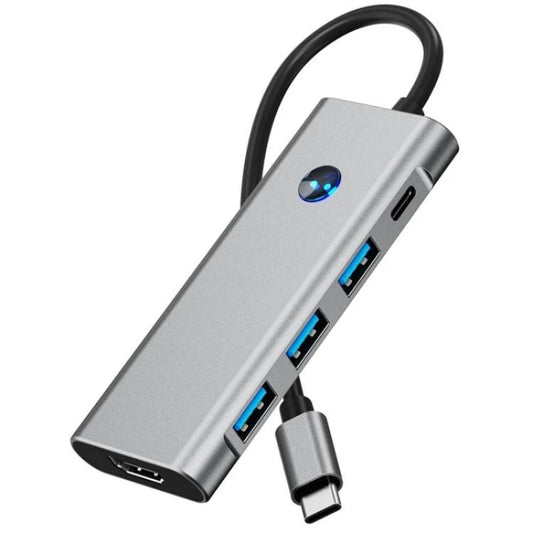 2425 7 In 1 Type-C Hub USB 3.0 PD 100W 4K HD Adapter For Laptops - USB HUB by buy2fix | Online Shopping UK | buy2fix