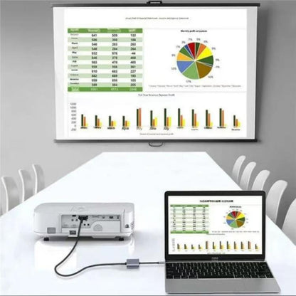 2322 Type-C to RJ45, 4K/30HZ HD, USB 3.0, PD100W Charging Port Aluminum Shell HUB - USB HUB by buy2fix | Online Shopping UK | buy2fix