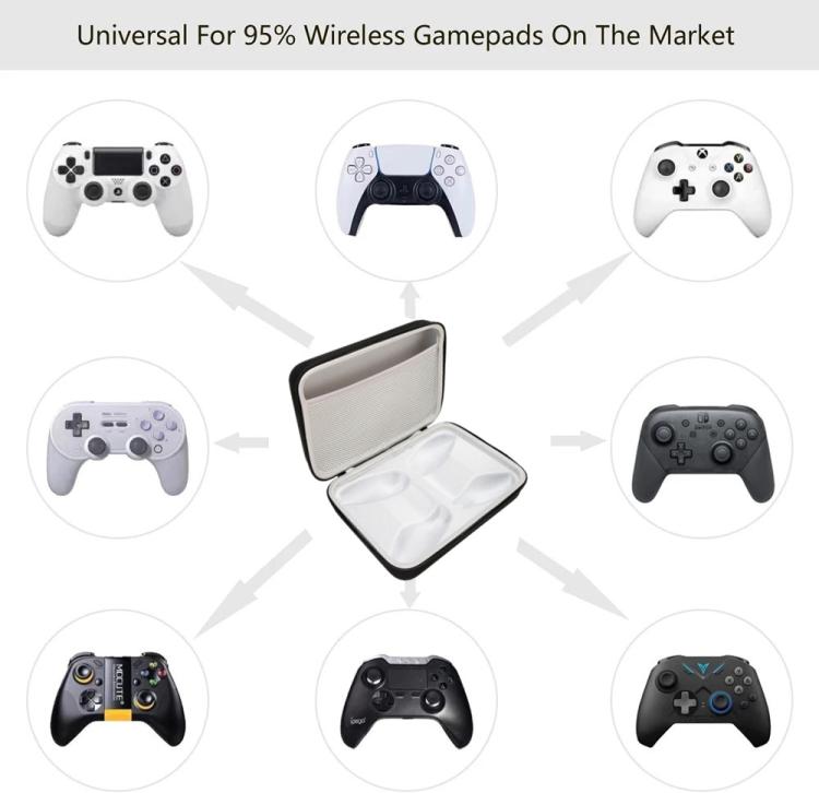 Game Dual Controller Portable Shockproof Hard Shell Travel Case - Bags by buy2fix | Online Shopping UK | buy2fix