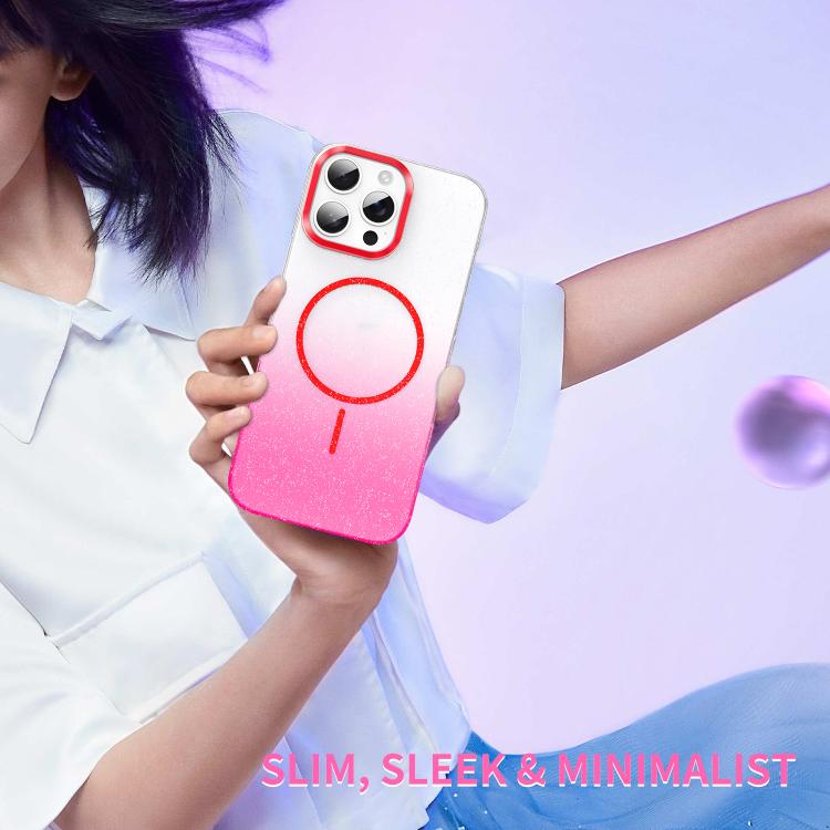 For iPhone 17 Pro Max Gold Diamond Glitter Gradient MagSafe Shockproof Phone Case(Black) - iPhone 17 Pro Max Cases by buy2fix | Online Shopping UK | buy2fix