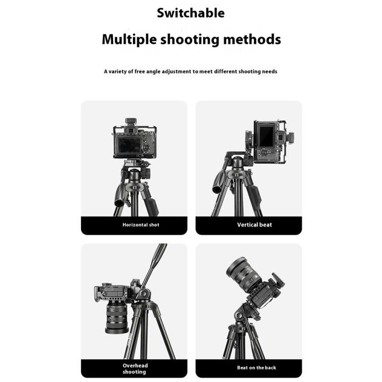 YUNTENG VCT-669 For Live Streaming Video Recording Camera Tripod Smartphone Selfie Mount - Tripods by YUNTENG | Online Shopping UK | buy2fix