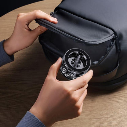 K12 Vacuum Suction Mount Foldable 360 Rotation Magnetic Car Phone Holder(Silver) - Universal Car Holders by buy2fix | Online Shopping UK | buy2fix