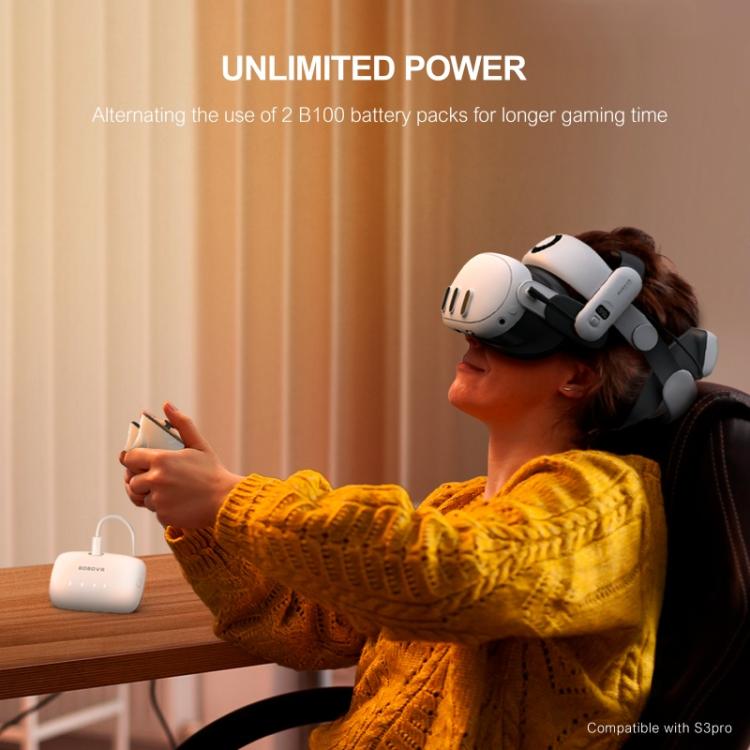 BOBOVR B100 For BOBOVR S3 Pro 10000mAh Replacement Battery VR Head Strap Accessory - VR Accessories by buy2fix | Online Shopping UK | buy2fix