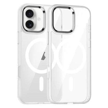 For iPhone 17 Metal Eyes Lens Ring MagSafe Anti-drop Phone Case(Transparent) - iPhone 17 Cases by buy2fix | Online Shopping UK | buy2fix