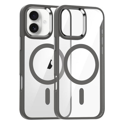 For iPhone 17 Metal Eyes Lens Ring MagSafe Anti-drop Phone Case(Titanium Sand) - iPhone 17 Cases by buy2fix | Online Shopping UK | buy2fix