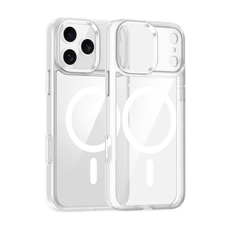 For iPhone 17 Pro Max Metal Eyes Lens Ring MagSafe Anti-drop Phone Case(Transparent) - iPhone 17 Pro Max Cases by buy2fix | Online Shopping UK | buy2fix
