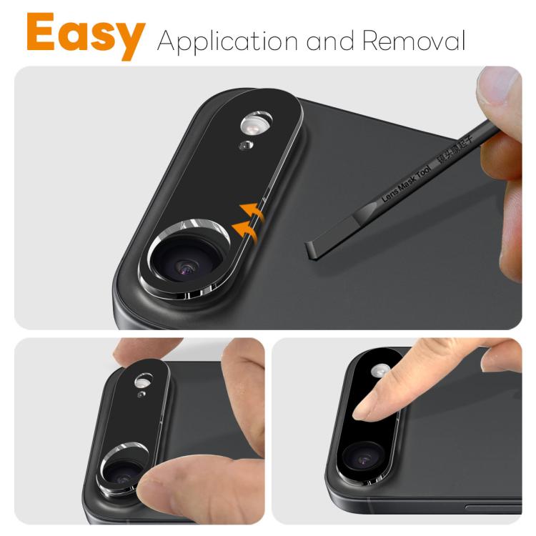For iPhone 17 Air NORTHJO Camera Lens Protector 3D HD Tempered Glass Film(Black) - iPhone 17 Air Cases by NORTHJO | Online Shopping UK | buy2fix