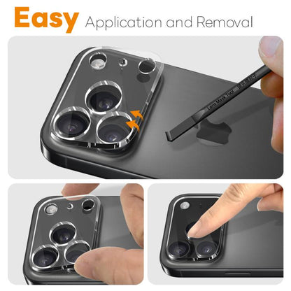 For iPhone 17 Pro 2pcs NORTHJO Camera Lens Protector 3D HD Tempered Glass Film(Clear) - iPhone 17 Pro Tempered Glass by NORTHJO | Online Shopping UK | buy2fix