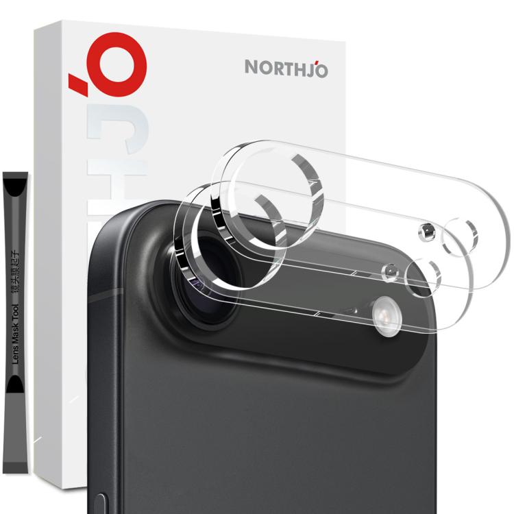 For iPhone 17 Air 2pcs NORTHJO Camera Lens Protector 3D HD Tempered Glass Film(Clear) - iPhone 17 Air Tempered Glass by NORTHJO | Online Shopping UK | buy2fix