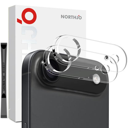 For iPhone 17 Air 2pcs NORTHJO Camera Lens Protector 3D HD Tempered Glass Film(Clear) - iPhone 17 Air Tempered Glass by NORTHJO | Online Shopping UK | buy2fix