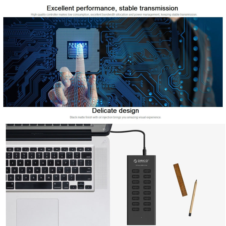 ORICO H1613-U2 16 Ports USB2.0 HUB - USB 2.0 HUB by ORICO | Online Shopping UK | buy2fix