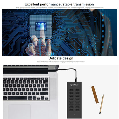 ORICO H1613-U2 16 Ports USB2.0 HUB - USB 2.0 HUB by ORICO | Online Shopping UK | buy2fix