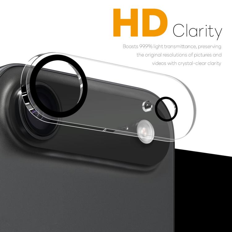 For iPhone Air 2pcs NORTHJO Camera Lens Protector 3D Night Shot Tempered Glass Film(Black) - iPhone Air Tempered Glass by NORTHJO | Online Shopping UK | buy2fix