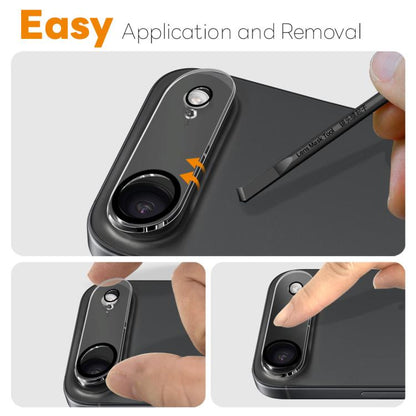 For iPhone Air 2pcs NORTHJO Camera Lens Protector 3D Night Shot Tempered Glass Film(Black) - iPhone Air Tempered Glass by NORTHJO | Online Shopping UK | buy2fix