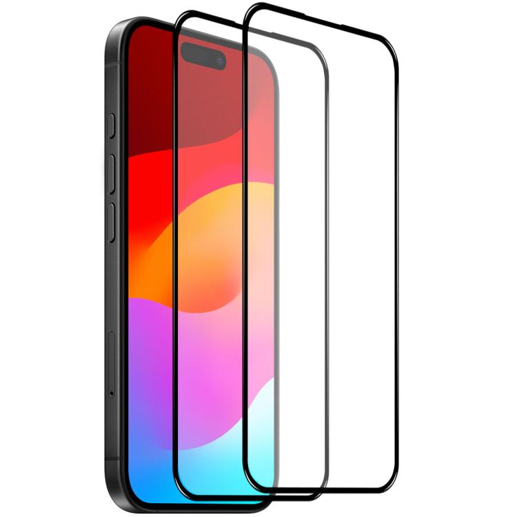 For iPhone 17 Air 2pcs NORTHJO A++ 0.3mm Screen Full Glue Silk Printing Tempered Glass Film - iPhone 17 Air Cases by NORTHJO | Online Shopping UK | buy2fix