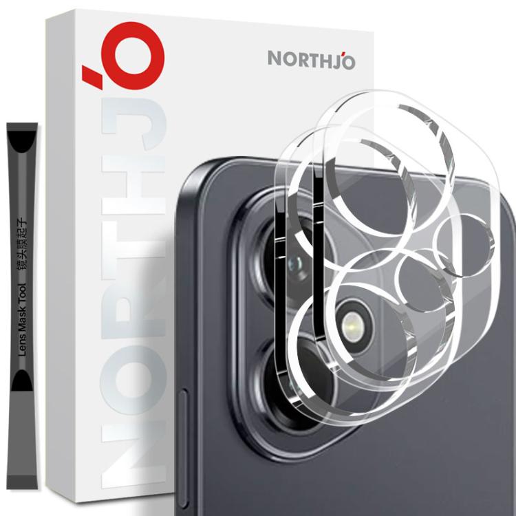 For Honor 400 Global 156.5mm 2pcs NORTHJO Camera Lens Protector 3D HD Tempered Glass Film(Clear) - For Huawei by NORTHJO | Online Shopping UK | buy2fix