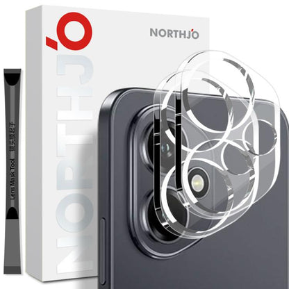 For Honor 400 Global 156.5mm 2pcs NORTHJO Camera Lens Protector 3D HD Tempered Glass Film(Clear) - For Huawei by NORTHJO | Online Shopping UK | buy2fix
