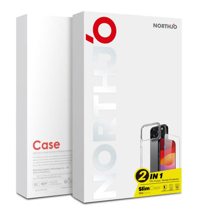 For Honor 400 Global 156.5mm NORTHJO 2 in 1 TPU Phone Case Screen Protector Tempered Glass Film(Clear) - More iPhone Cases by NORTHJO | Online Shopping UK | buy2fix