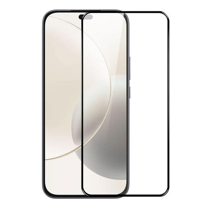 For Honor 400 Lite Global NORTHJO A++ Screen Protector Full Glue Silk Printing Tempered Glass Film(Black) - Tempered Glass Film by NORTHJO | Online Shopping UK | buy2fix