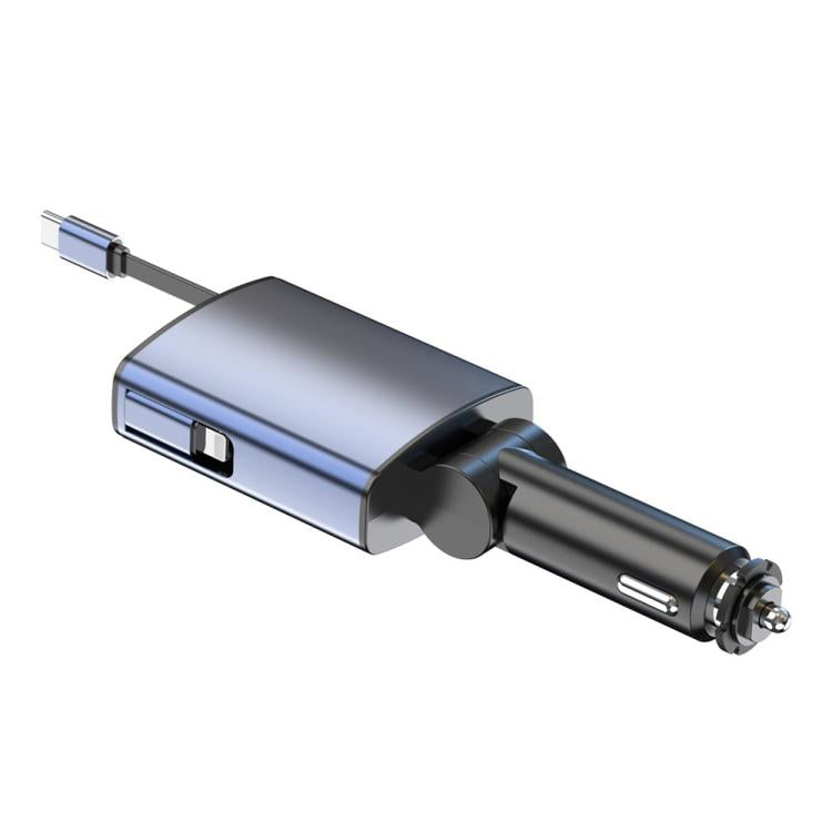 BC99 With Retractable Cable FM Transmitter PD 65W Fast Charging Laptop Phone Car Charger - Bluetooth Car Kits by buy2fix | Online Shopping UK | buy2fix