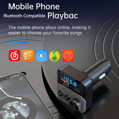 BC98 Car PD 36W Fast Charging QC3.0 Charger FM Transmitter Bluetooth 5.3 Hands-Free Call - Bluetooth Car Kits by buy2fix | Online Shopping UK | buy2fix