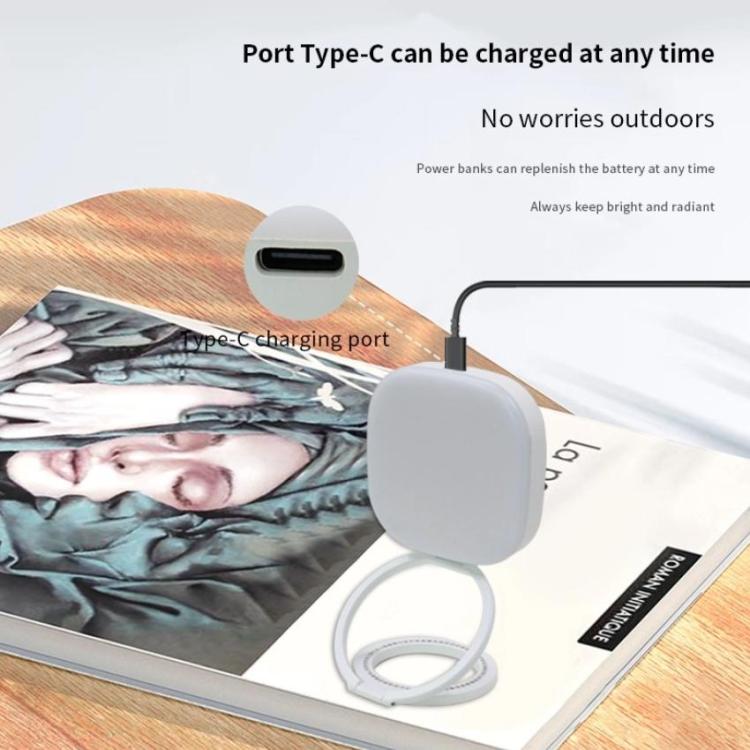 AL80 Portable 360 Degree Rotatable Magnetic Selfie Fill Light LED Fill Lamp(Black) - Selfie Light by buy2fix | Online Shopping UK | buy2fix