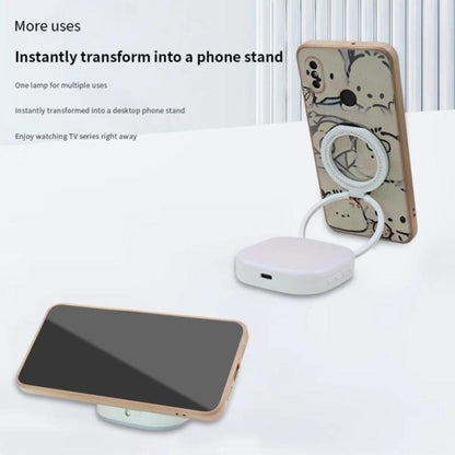 AL80 Portable 360 Degree Rotatable Magnetic Selfie Fill Light LED Fill Lamp(White) - Selfie Light by buy2fix | Online Shopping UK | buy2fix