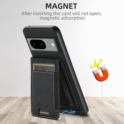 For Google Pixel 10 Suteni H17 Litchi Texture Leather Magnetic Detachable Wallet Phone Case(Black) - Google Cases by Suteni | Online Shopping UK | buy2fix