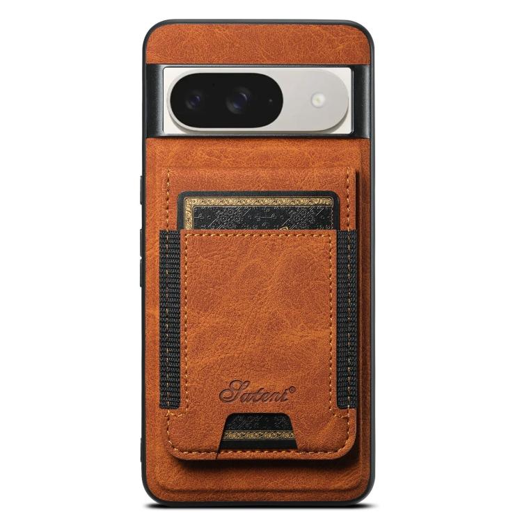 For Google Pixel 10 Pro XL Suteni H17 Litchi Texture Leather Magnetic Detachable Wallet Phone Case(Khaki) - Google Cases by Suteni | Online Shopping UK | buy2fix