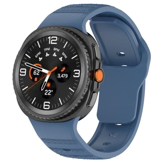 For Galaxy Watch9 / 8 / 8 Classic Dot Pattern Release Buckle Silicone Watch Band(Ice Ocean Blue)