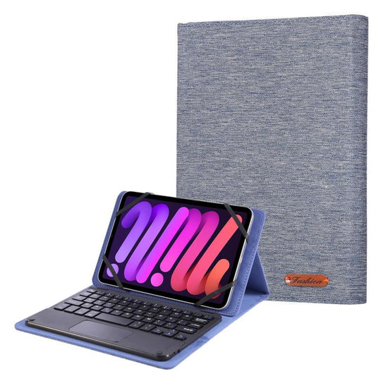 For 7-8 inch  Fabric Texture Horizontal Flip Leather Universal Tablet Case(Blue)