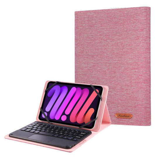 For 7-8 inch  Fabric Texture Horizontal Flip Leather Universal Tablet Case(Pink)