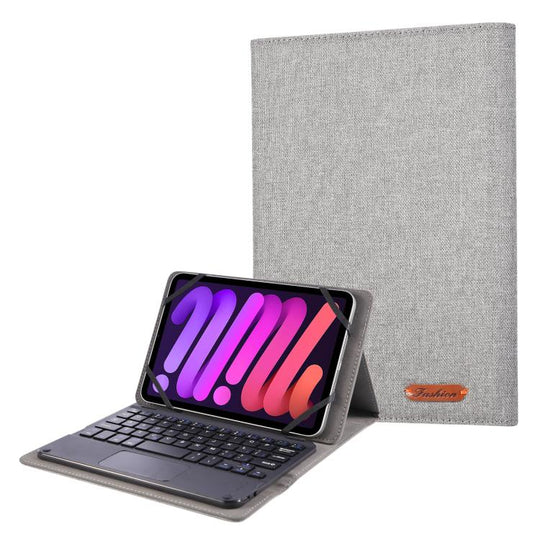 For 10-11 inch Fabric Texture Horizontal Flip Leather Universal Tablet Case(Grey)