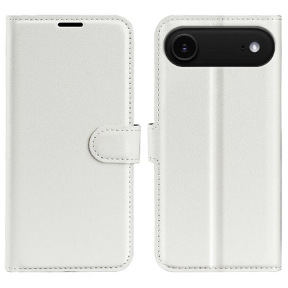 For iPhone Air Litchi Texture Horizontal Flip Leather Phone Case with Holder(White) - iPhone Air Cases by buy2fix | Online Shopping UK | buy2fix