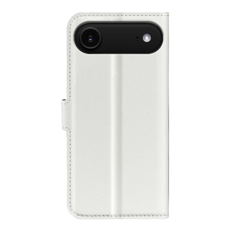 For iPhone Air Litchi Texture Horizontal Flip Leather Phone Case with Holder(White) - iPhone Air Cases by buy2fix | Online Shopping UK | buy2fix