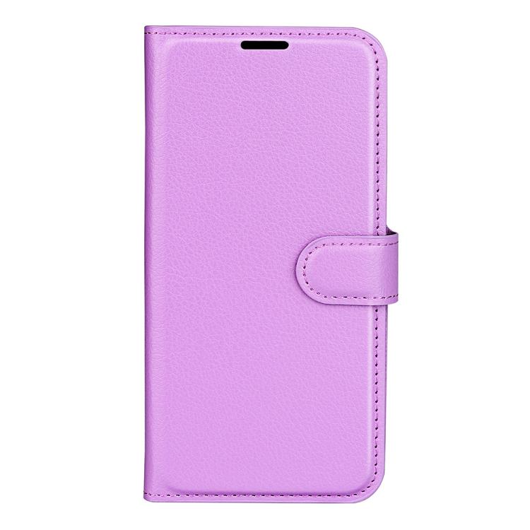 For iPhone Air Litchi Texture Horizontal Flip Leather Phone Case with Holder(Purple) - iPhone Air Cases by buy2fix | Online Shopping UK | buy2fix