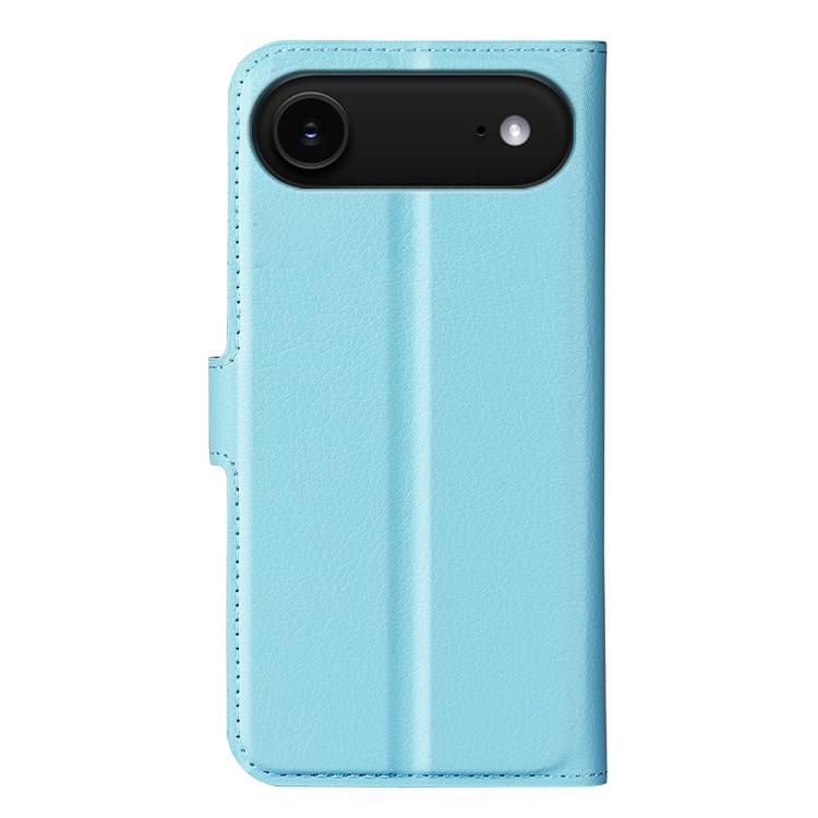 For iPhone Air Litchi Texture Horizontal Flip Leather Phone Case with Holder(Blue) - iPhone Air Cases by buy2fix | Online Shopping UK | buy2fix