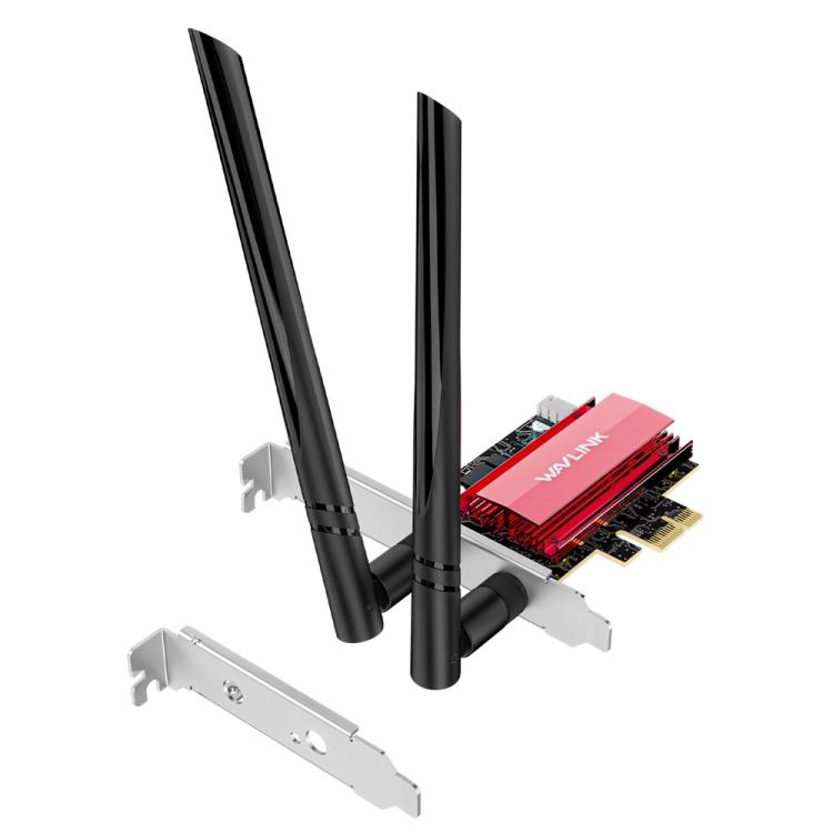WAVLINK WN685BE3-B BE8800 2.4GHz 5GHz 6GHz WiFi 7 Tri-Band PCI-E Wireless Network Card - USB Network Adapter by WAVLINK | Online Shopping UK | buy2fix