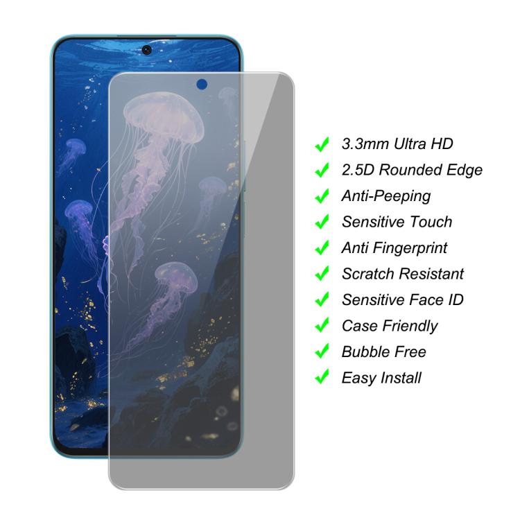 For Honor 400 Lite Global JUNSUNMAY 25pcs Privacy Screen Protector Tempered Glass Film - Honor Tempered Glass by JUNSUNMAY | Online Shopping UK | buy2fix