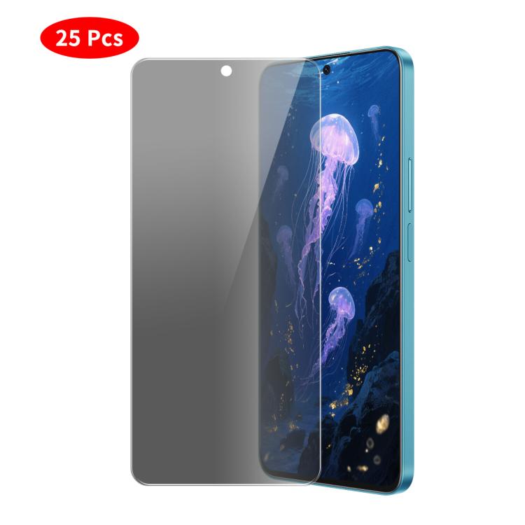 For Honor X7c 4G JUNSUNMAY 25pcs Privacy Screen Protector Tempered Glass Film - Honor Tempered Glass by JUNSUNMAY | Online Shopping UK | buy2fix