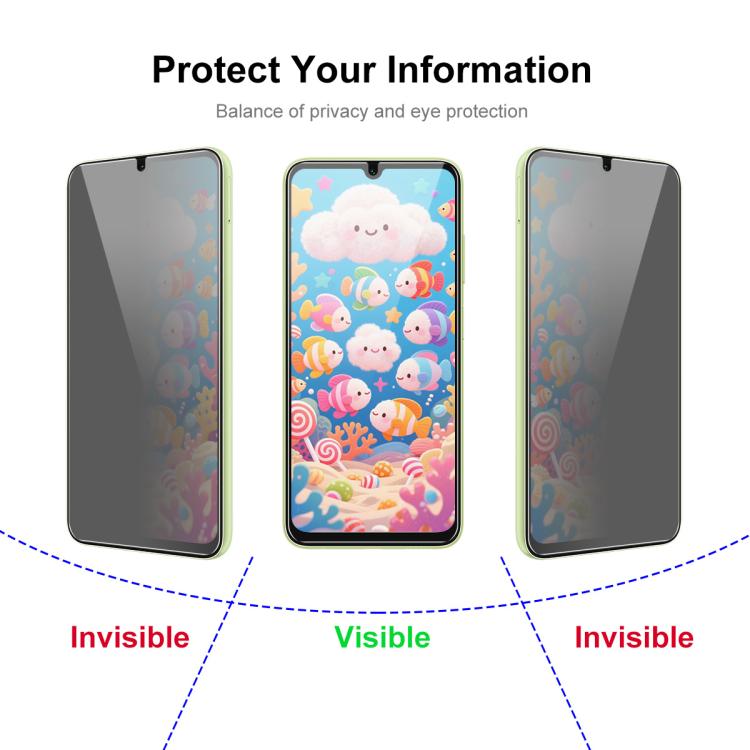 For Samsung Galaxy A25 5G Global JUNSUNMAY 25pcs Privacy Screen Protector Tempered Glass Film - Galaxy Tempered Glass by JUNSUNMAY | Online Shopping UK | buy2fix