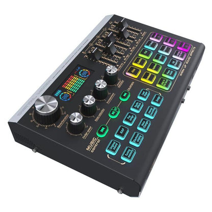X9 48V Phantom Power Bluetooth Audio Mixer 4-Channel USB Sound Card Voice Changer - Live Sound Effects Processors by buy2fix | Online Shopping UK | buy2fix