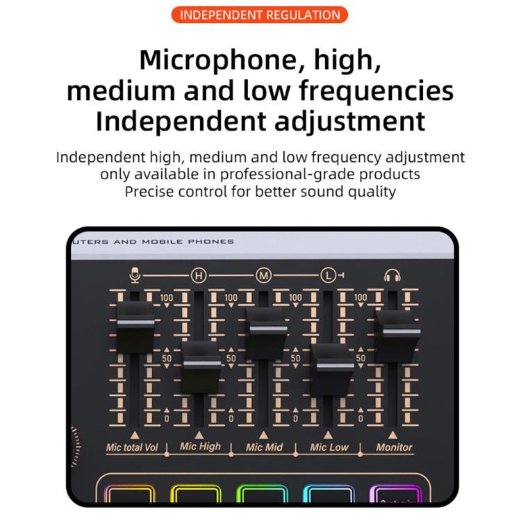 X9 48V Phantom Power Bluetooth Audio Mixer 4-Channel USB Sound Card Voice Changer - Live Sound Effects Processors by buy2fix | Online Shopping UK | buy2fix