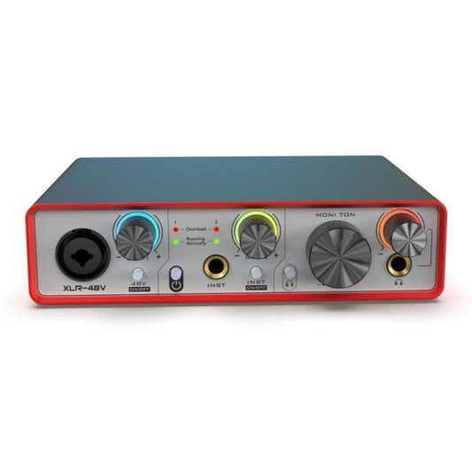 Solo3 24 Bit 2 In 2 Out Professional Audio Sound Card Recording Device - Live Sound Effects Processors by buy2fix | Online Shopping UK | buy2fix