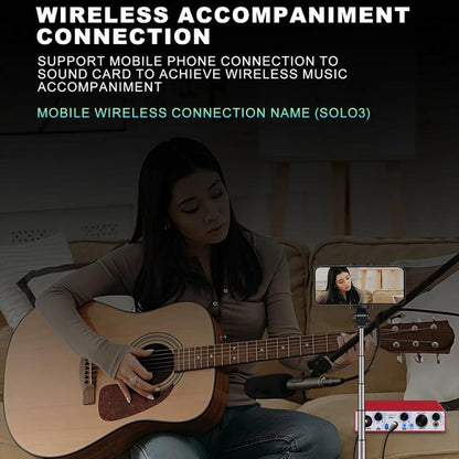 Solo3 24 Bit 2 In 2 Out Professional Audio Sound Card Recording Device - Live Sound Effects Processors by buy2fix | Online Shopping UK | buy2fix