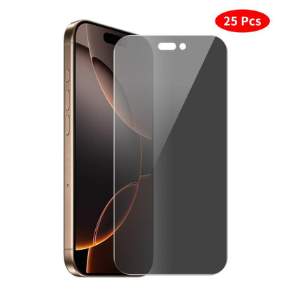 For iPhone 16 Pro JUNSUNMAY 25pcs Privacy Screen Protector Tempered Glass Film - iPhone 16 Pro Tempered Glass by JUNSUNMAY | Online Shopping UK | buy2fix