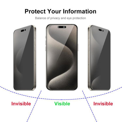 For iPhone 16 Pro JUNSUNMAY 25pcs Privacy Screen Protector Tempered Glass Film - iPhone 16 Pro Tempered Glass by JUNSUNMAY | Online Shopping UK | buy2fix