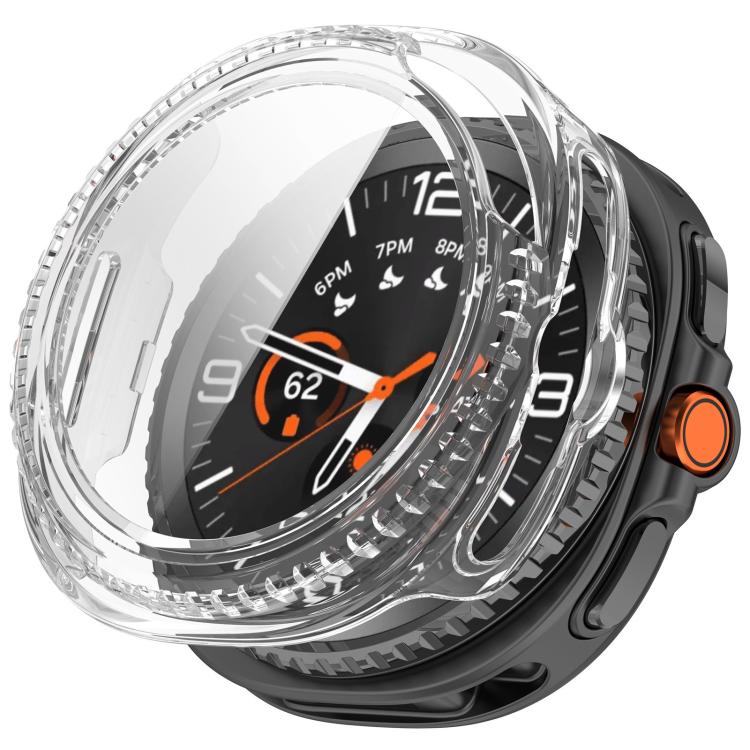 For Samsung Galaxy Watch8 Classic 46mm Tempered Film Integrated PC Watch Cover(Transparent) - Watch Cases by buy2fix | Online Shopping UK | buy2fix